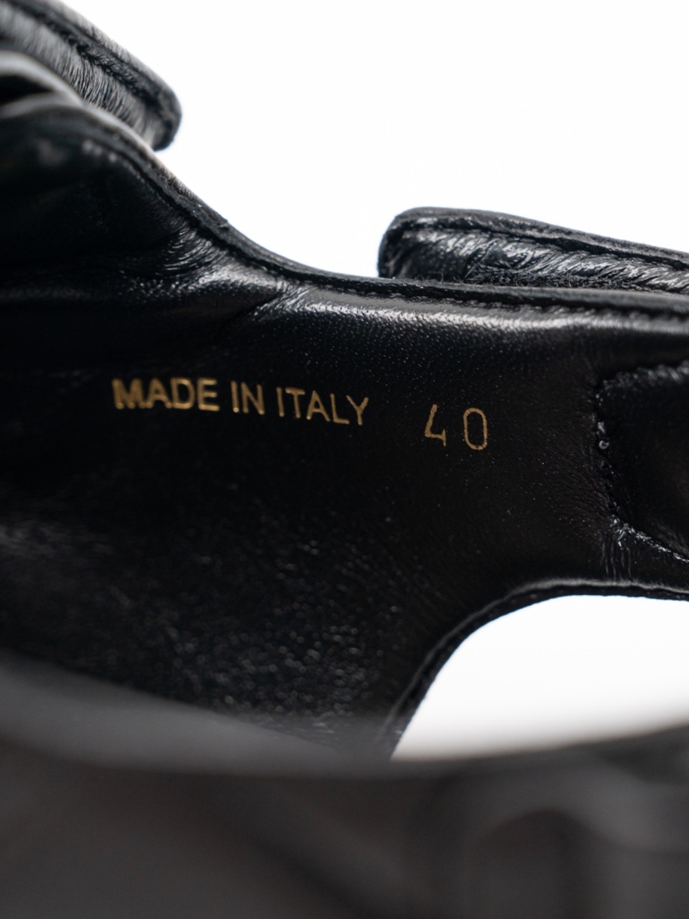 Prada Women's Monolith Nappa Leather Black Sandals Quilted size 40 eu 10 US - Picture 10 of 12